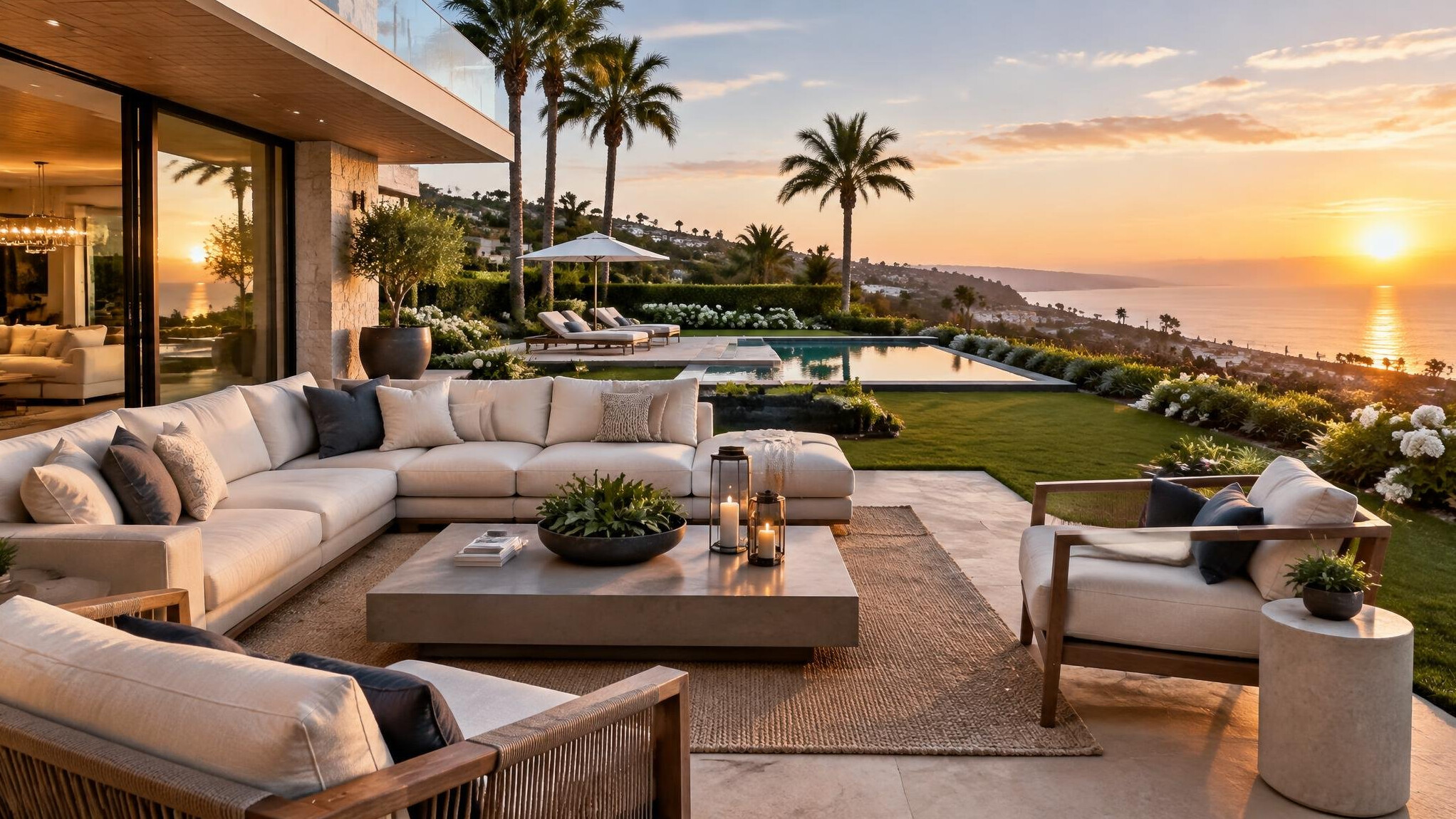 luxury outdoor terrace