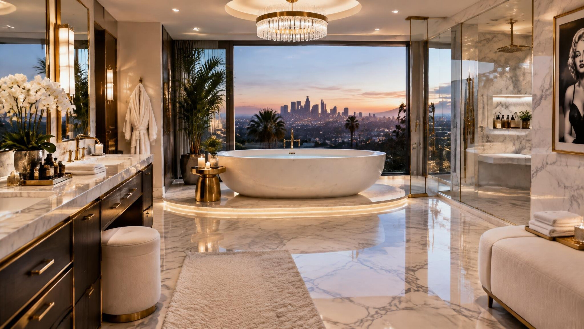 luxury celebrity bathroom