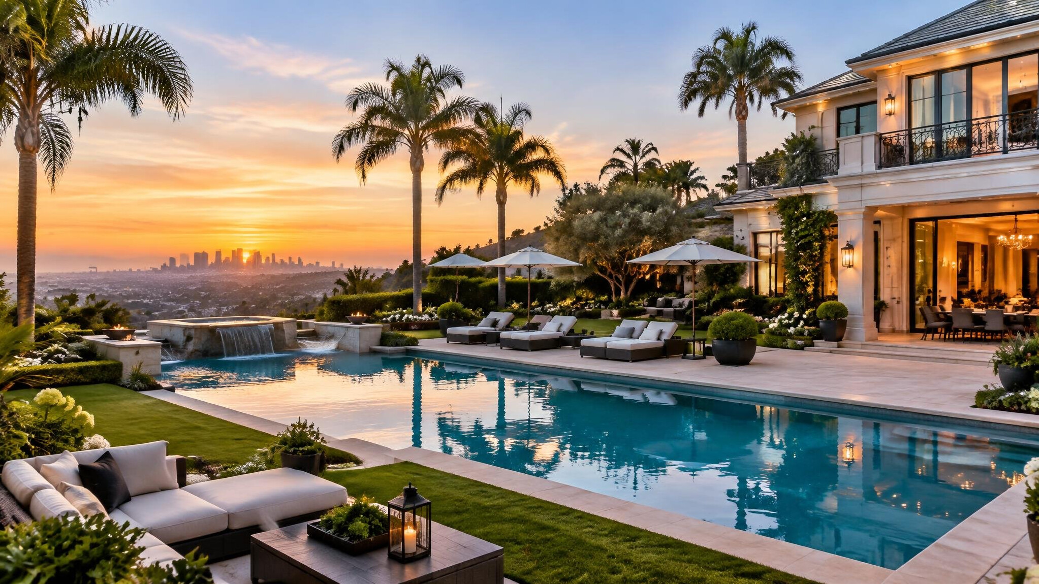 celebrity garden pool