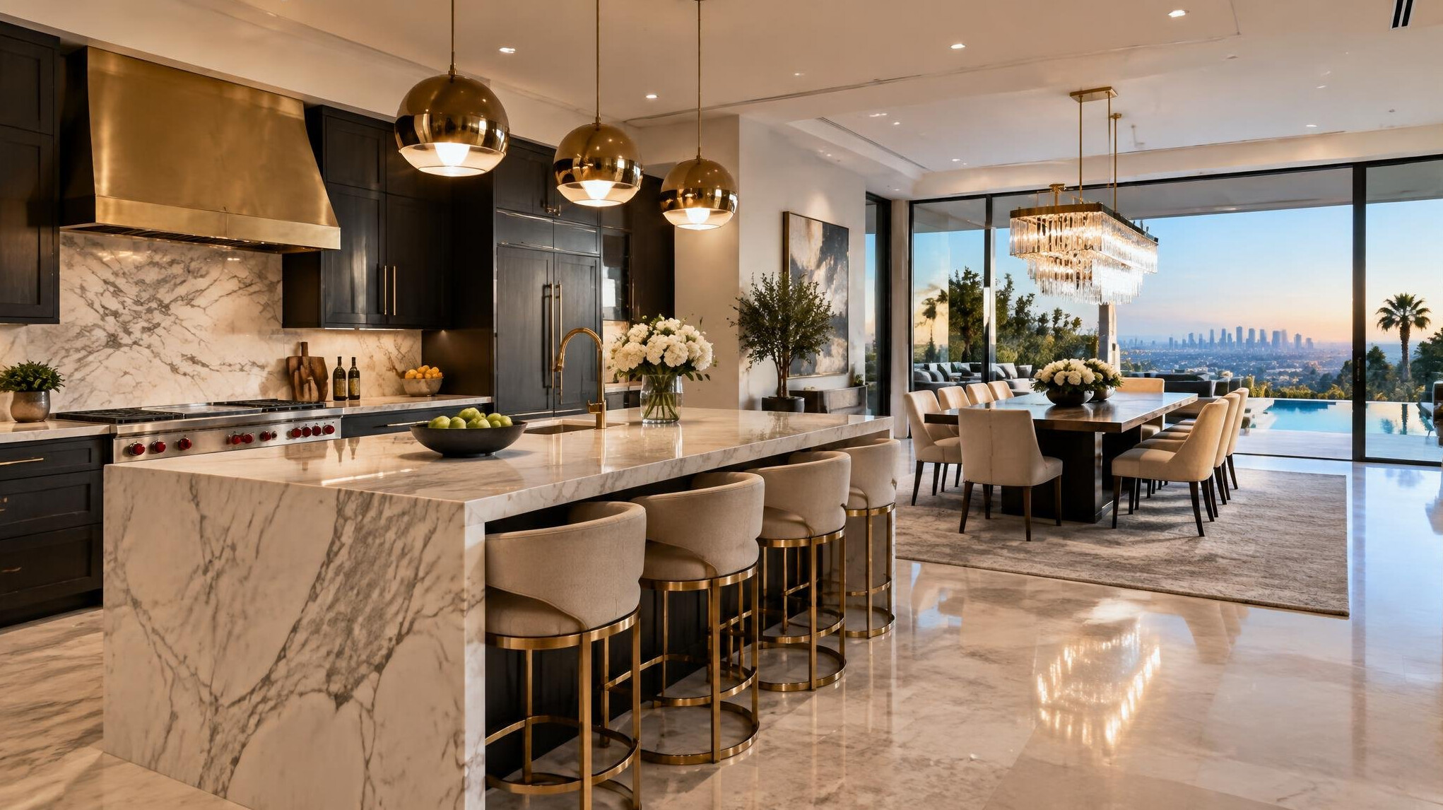 celebrity villa kitchen