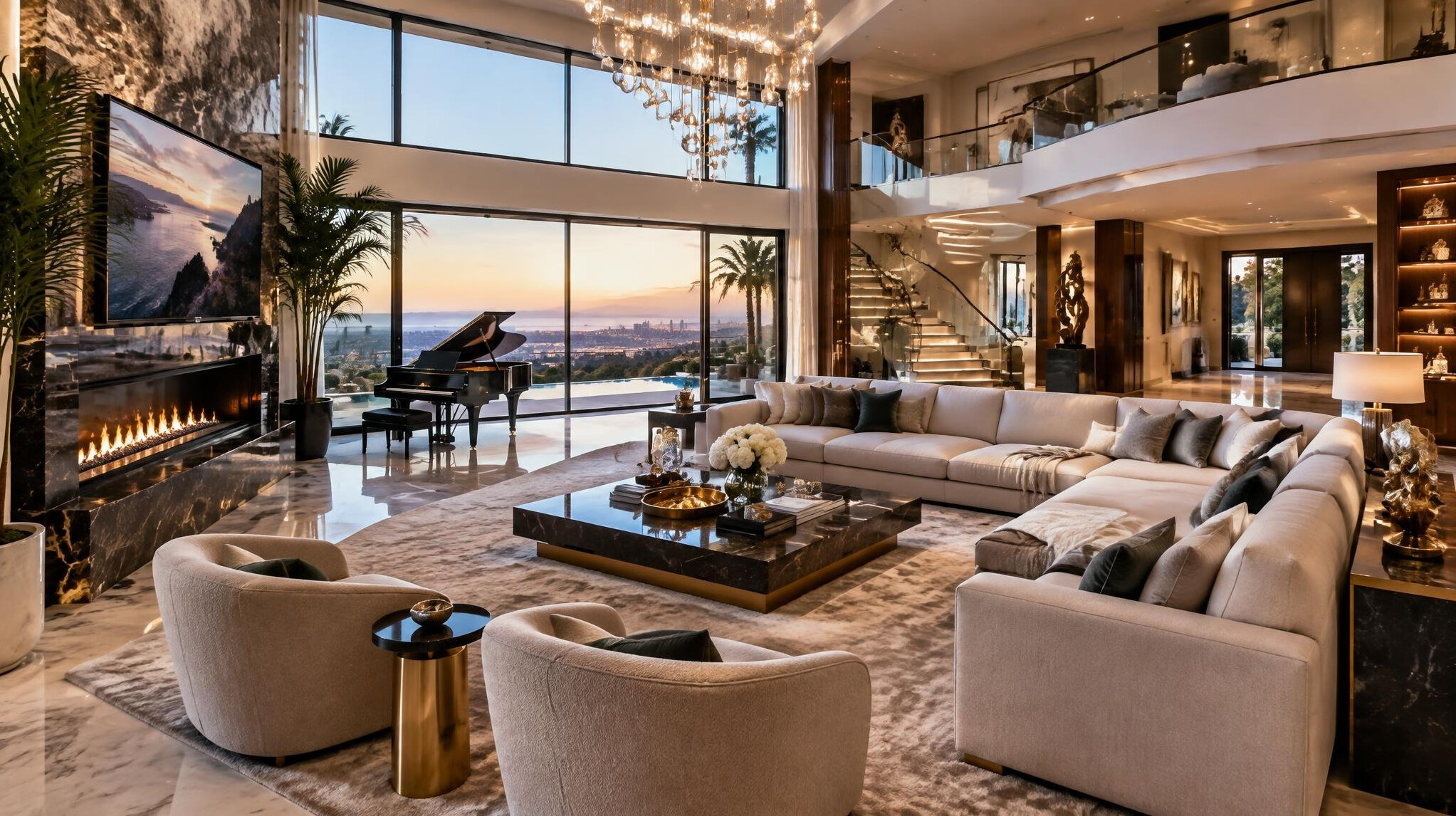 celebrity home living room