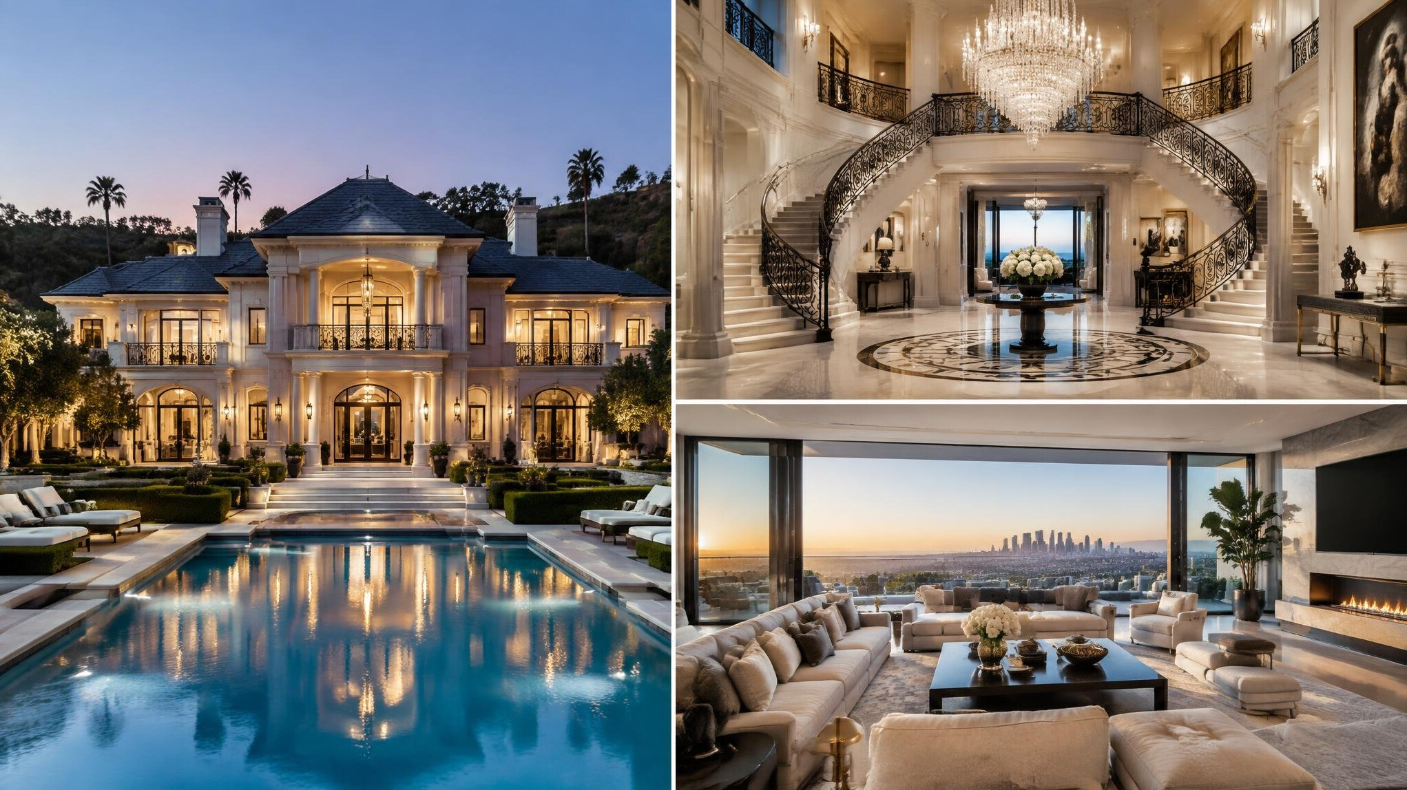 luxury celebrity home exterior