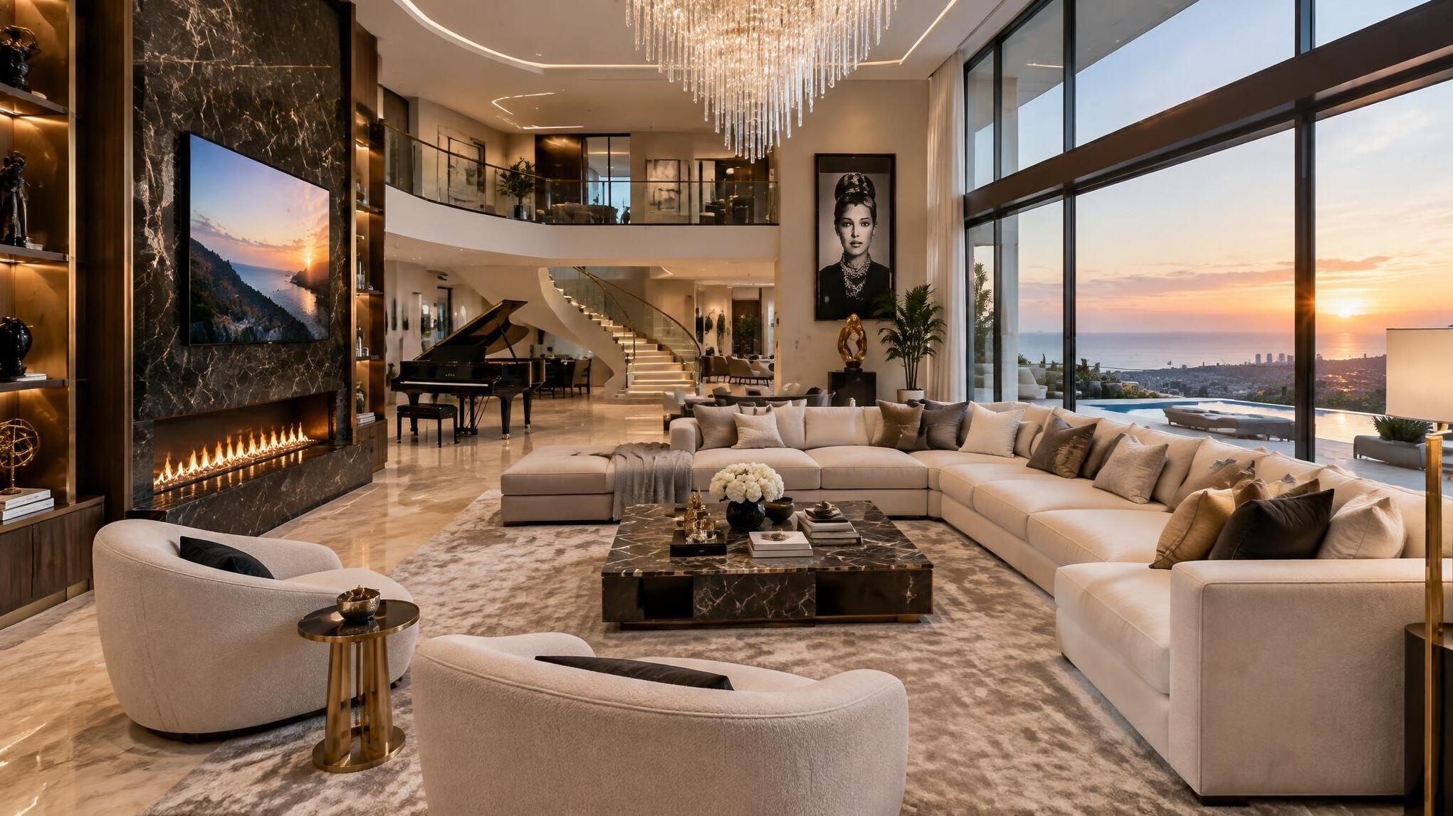 luxury celebrity home interior