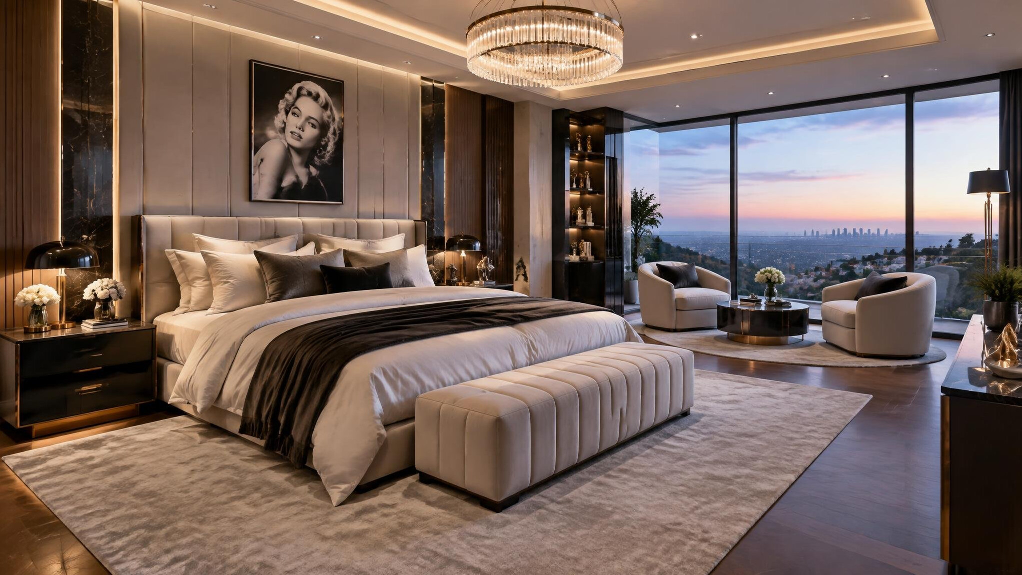 celebrity bedroom design