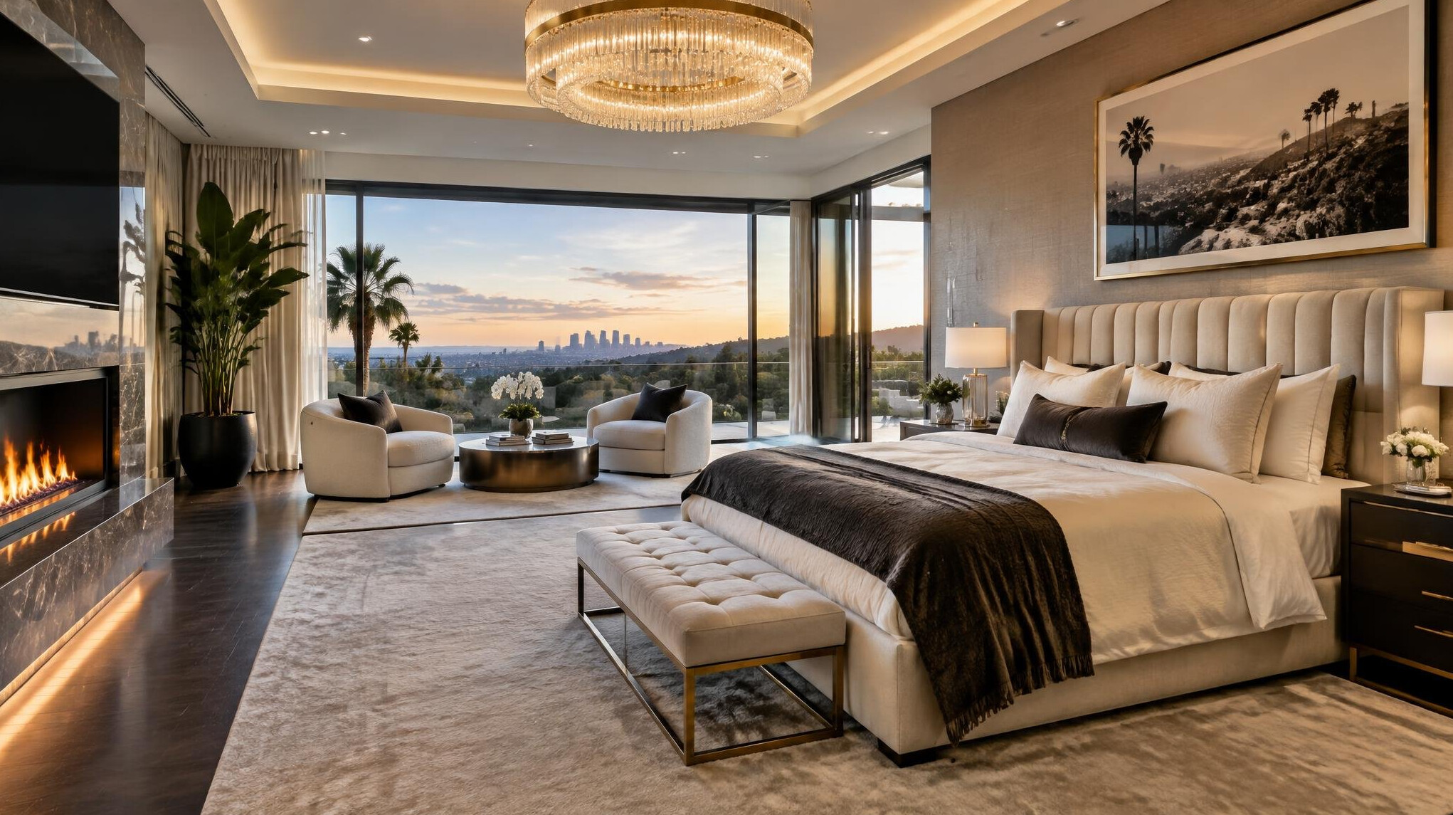 luxury villa bedroom